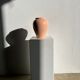 Light pink glazed ceramic vase H:22cm