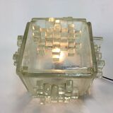 Italian Crystal "Apis" Table Lamp from Poliarte, 1960s