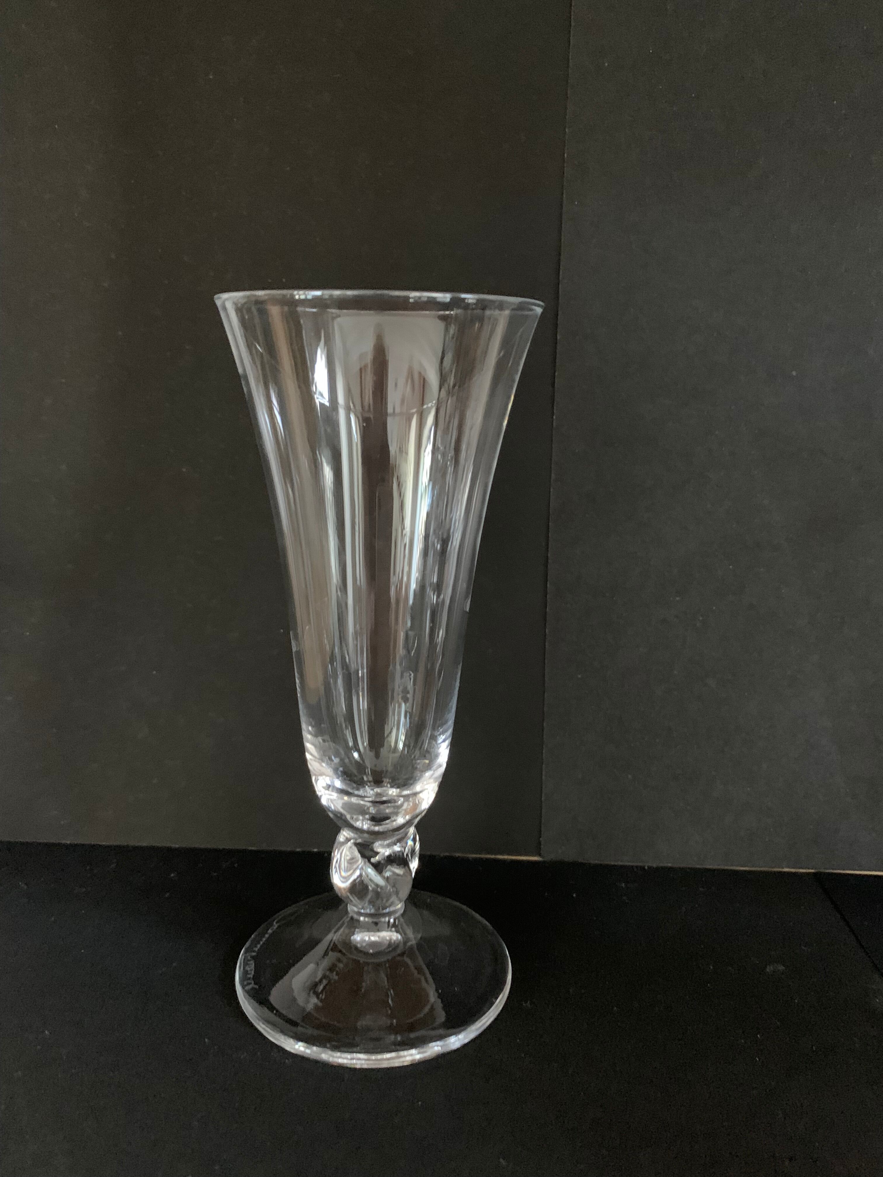 Daum crystal flutes