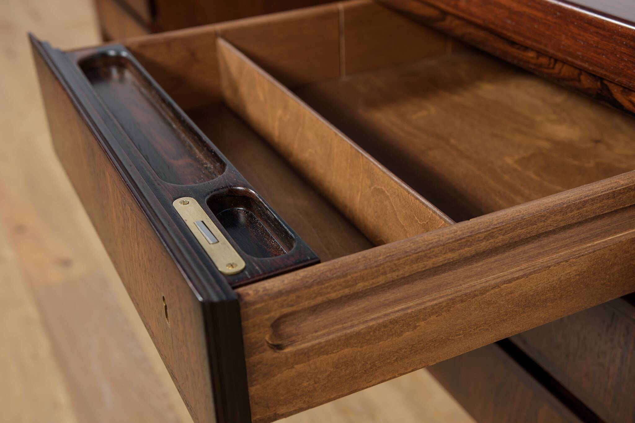 Mid-Century Model 77 Freestanding Desk in Teak from Omann Jun, 1960s