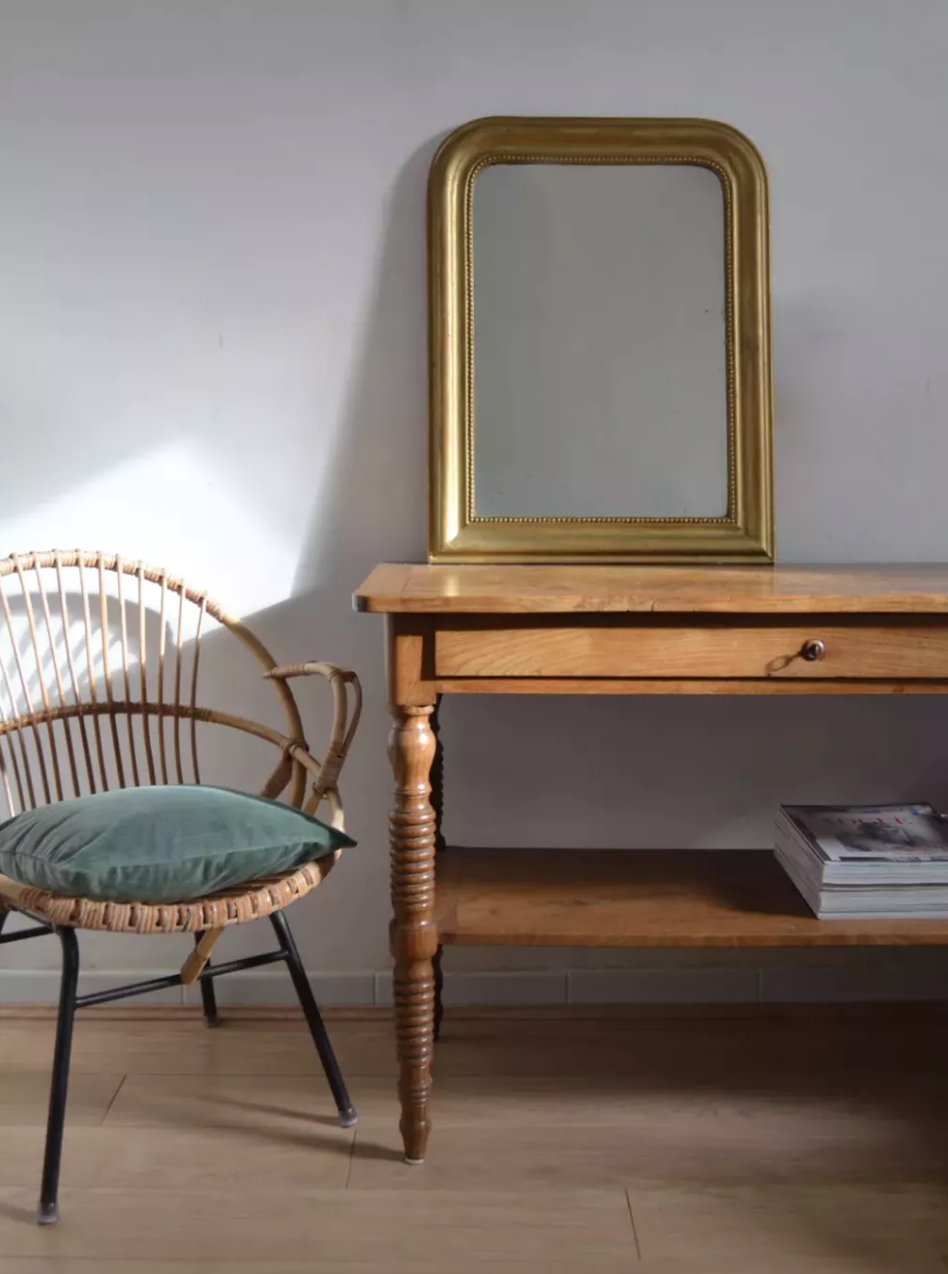 Armchair in rattan for adult