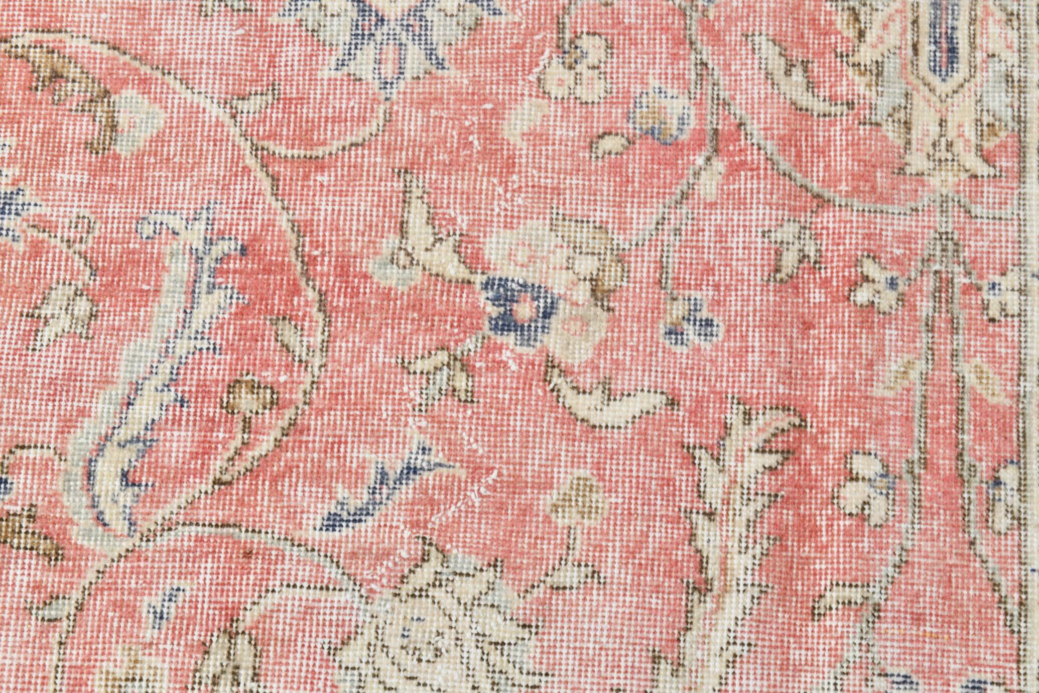 7x10 Dusty Red Persian Area Rug, 205x322Cm