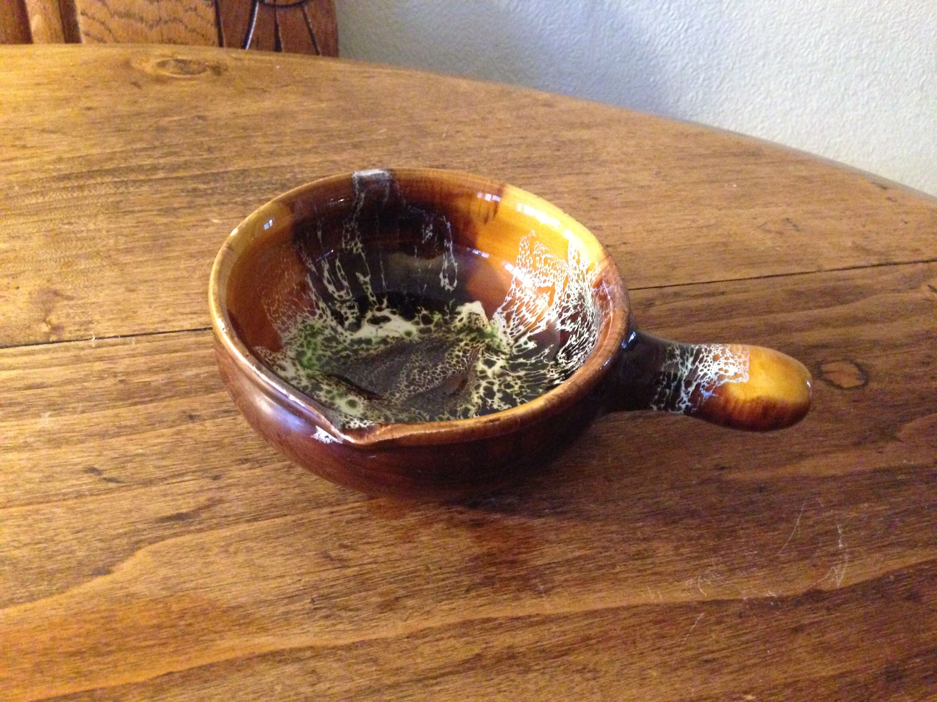 Vallauris poelon, empty vintage pocket