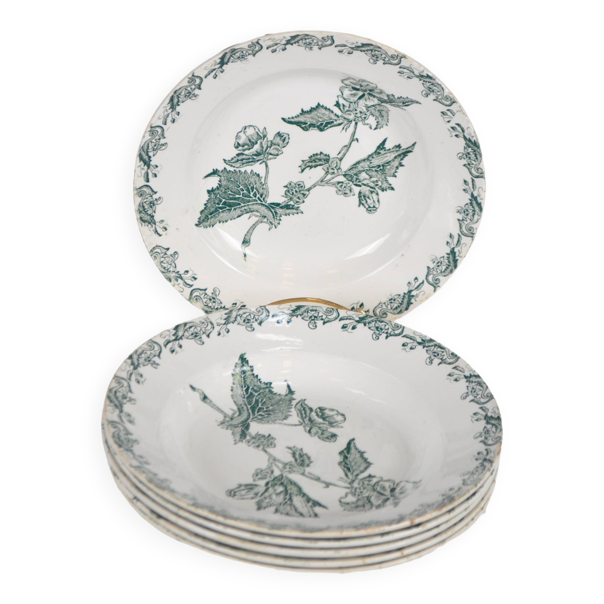 St Amand iron earth soup plates