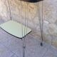 Side table / formica vintage yellow and black TV stand