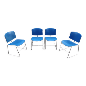 Lot de 4 chaises de conférence