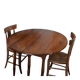 Table 6 pieds ouvrante en noyer 19ème