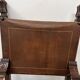 Pair of Renaissance style armchairs in walnut, 20th century
