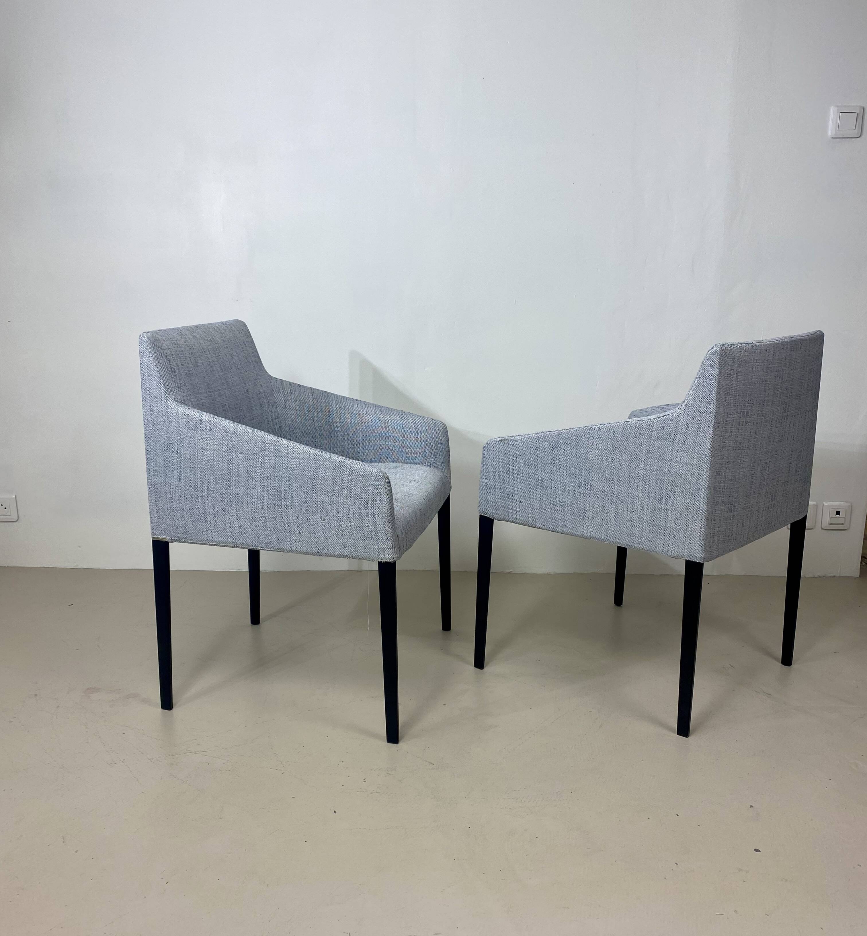 Set of 4 Arper Saari designer armchairs
