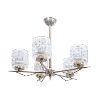 Vintage chandelier 5 burners, 1960