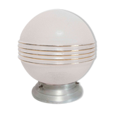 1950 ball ceiling light with golden grooves d19cm