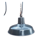 Old industrial suspension - enamelled sheet metal - 1950