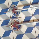 Vintage aluminum ski poles