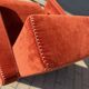 2x Cassina Utrecht chair in terracotta (rust brown) velvet in new condition!