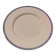 Limoges porcelain plate with a blue speckled rim.