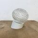 Vintage White Porcelain Wall Light, 1970s