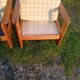 Sofa and armchair in solid pine