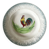 Plat creux St amand décor  coq
