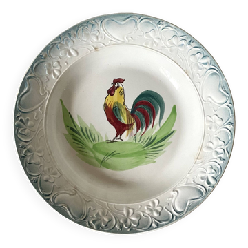 St Amand hollow dish with rooster decoration