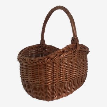 Panier en osier vintage