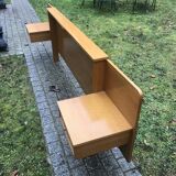 Headboard with bedside suspended 1960 vintage