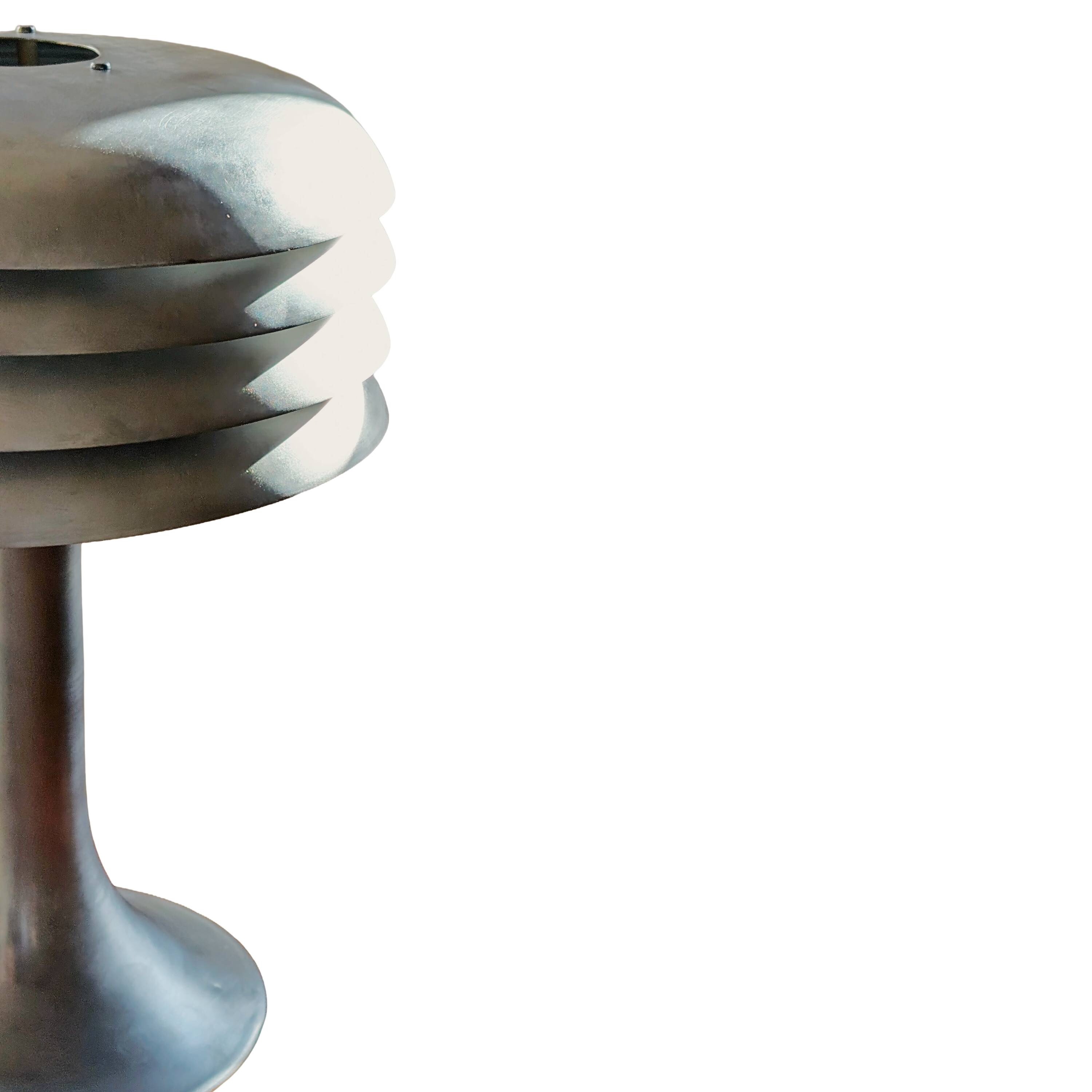 Lampe à poser champignon BN 26 de Hans-Agne Jakobsson en aluminium brossé