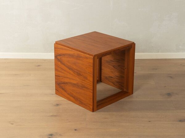 Les tables gigognes ''The Cube'' de Kai Kristiansen pour Vildbjerg Møbelfabrik, années 1960.