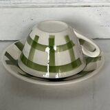 6 tasses à café décor Nappe Moulin Des Loups