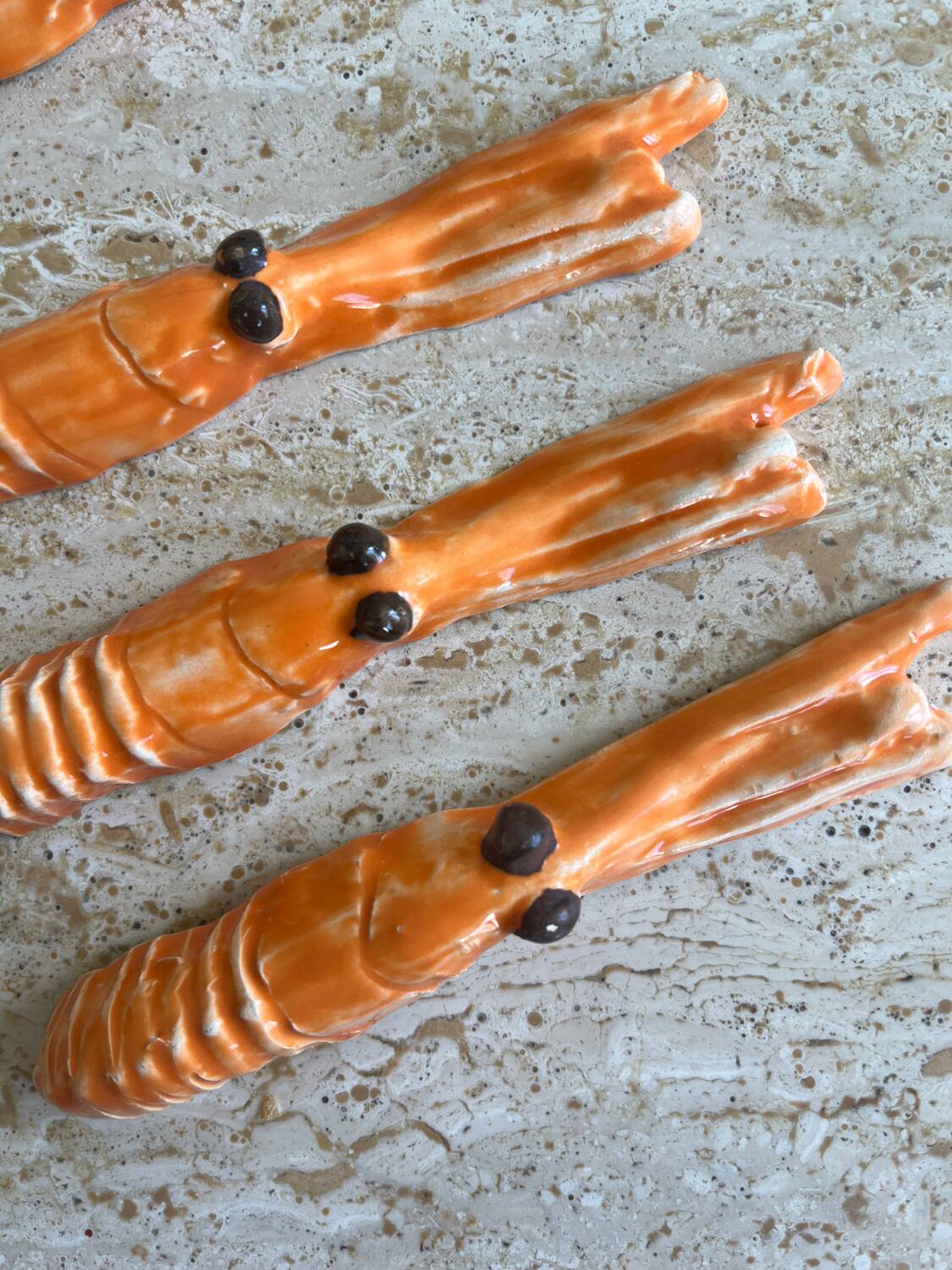 4 ceramic langoustine knife rests