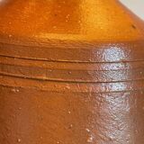 Vintage glazed stoneware lamp from Portugal.