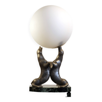 lampe art déco louis albert carvin (1875-1951)