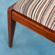 Modern vintage 1950s vintage corduroy mahogany chair