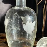 Antique cut crystal carafe signed Bayel 92