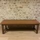 2.6m exotic wood farmhouse table