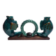 Double ceramic candle holder