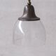 Clear Bell Shaped Antique Pendant Light