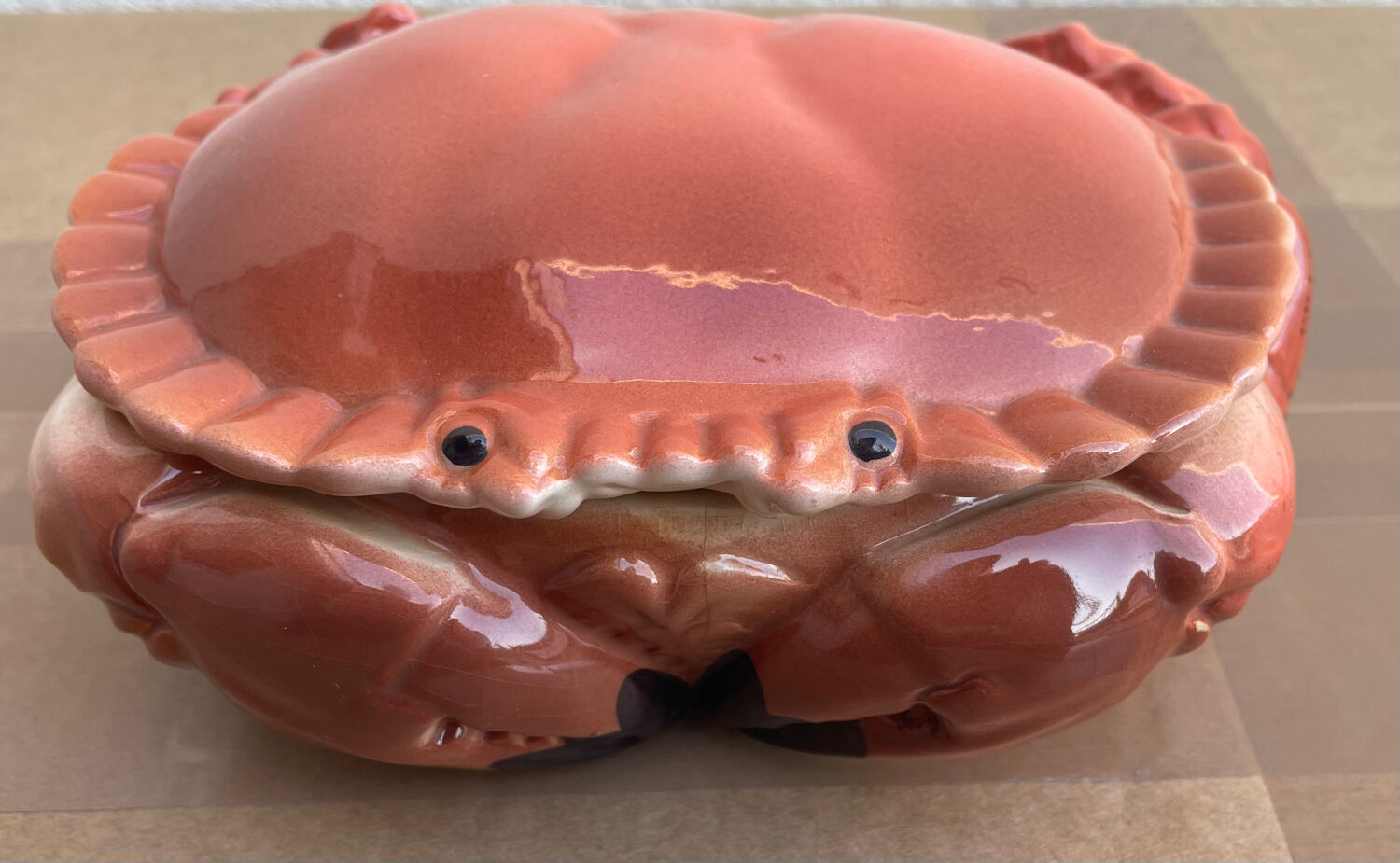 Crab box signed Michel Caugant