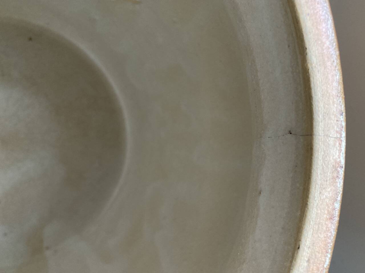 Brown stoneware jar pot