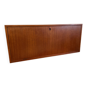Cabinet de bar en teck par Kai Kristiansen pour Feldballes, années 1960.