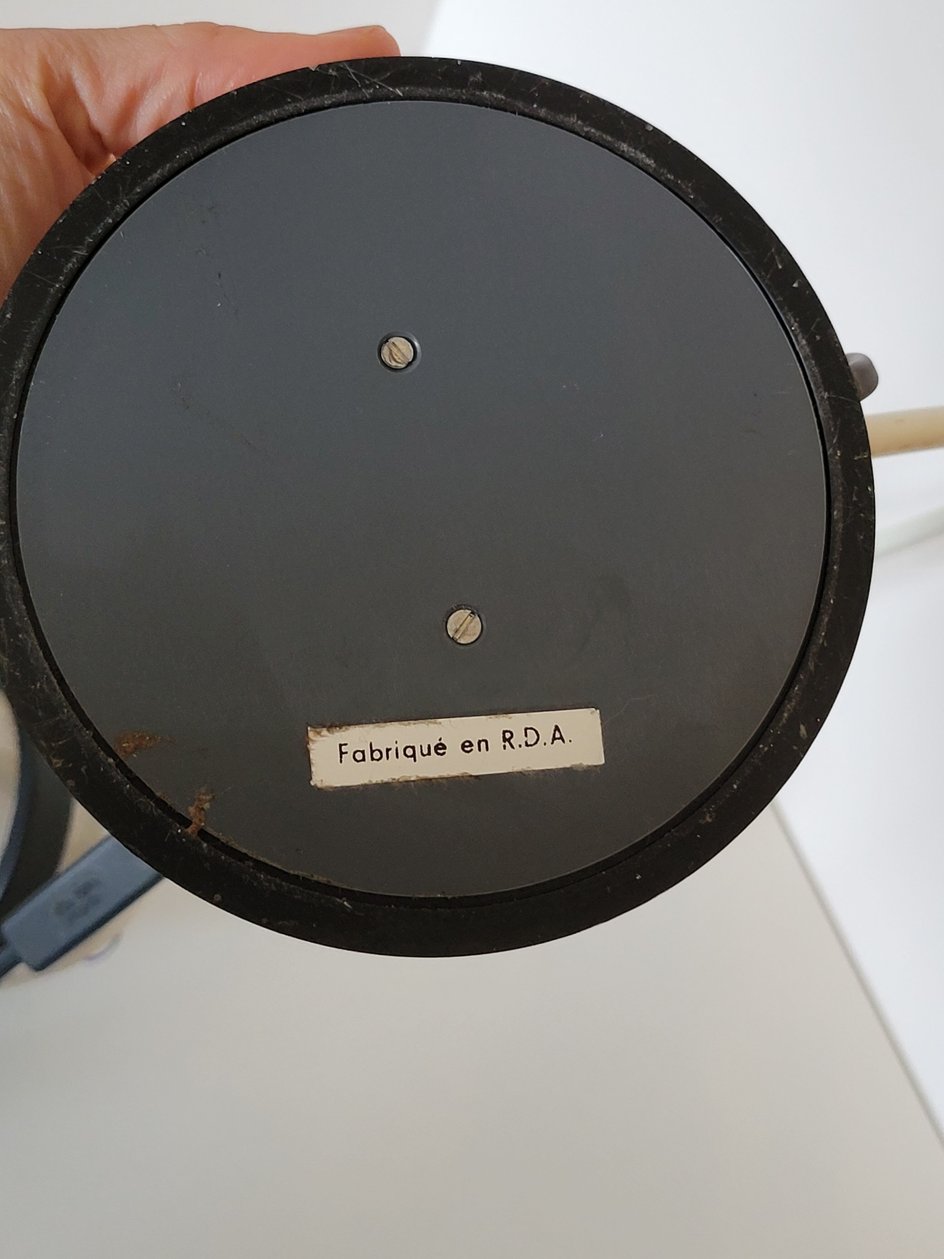 Vintage table lamp Veb Narva Rosa Luxemburg made in GDR