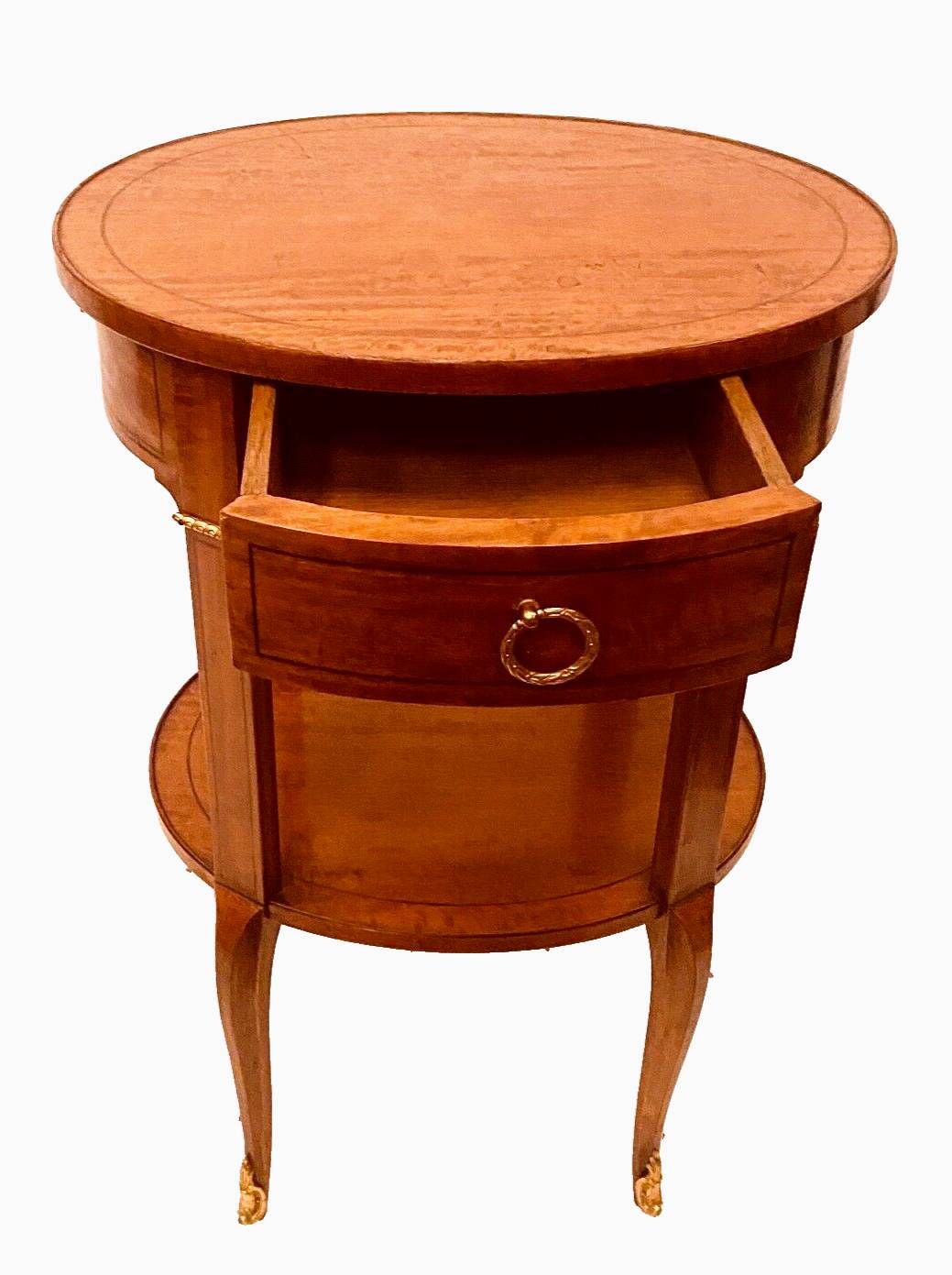 Oval pedestal table in veneer wood and black wood net 20th century