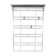 Vintage Brass Wall Coat Rack with Hat Shelf, 1960s