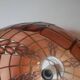 Mother-of-pearl brass pendant chandelier, bohemian country decoration, handcrafted