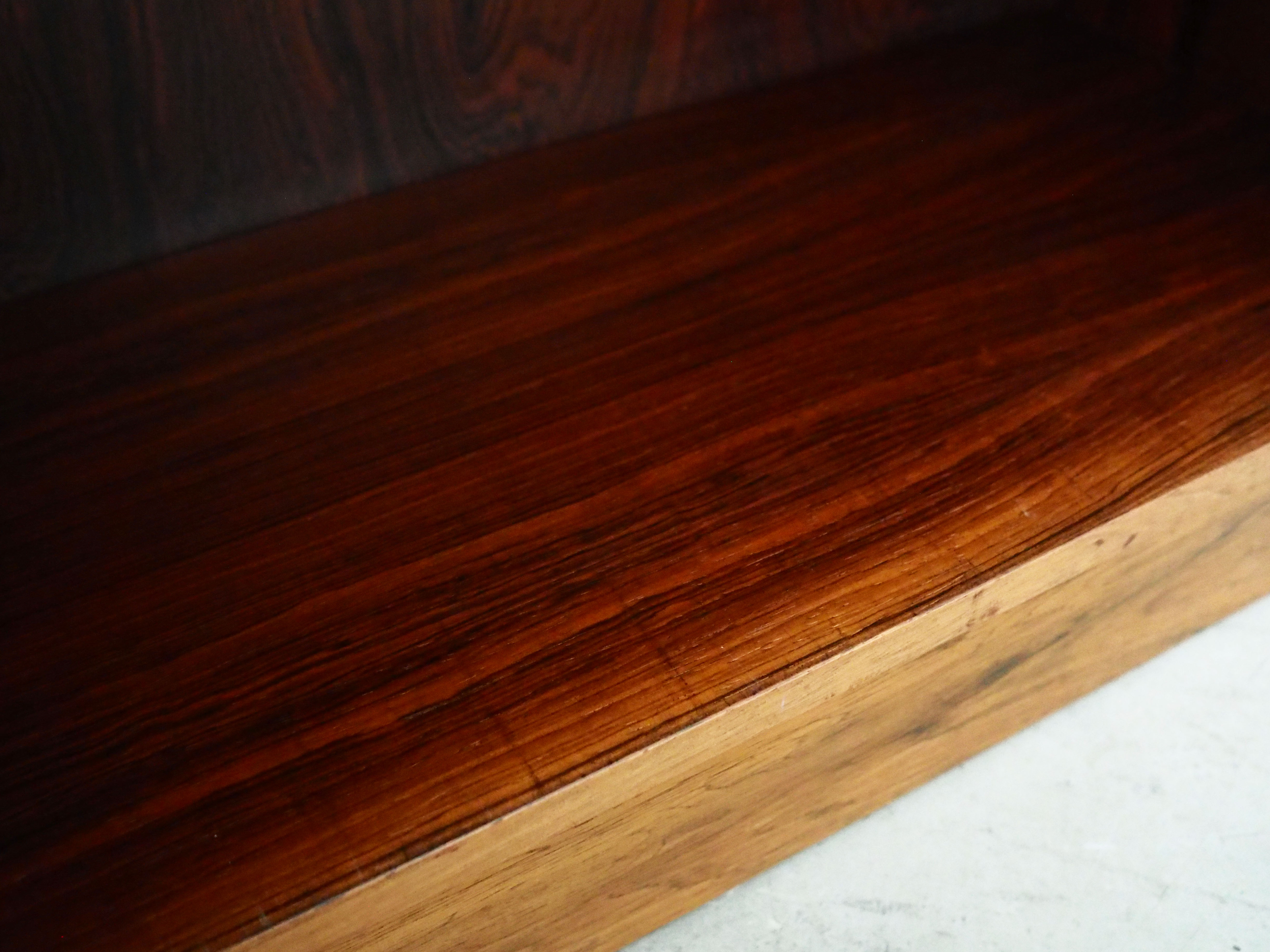 Rosewood bookcase, Danish design, 1960s, manufactured by Omann Jun