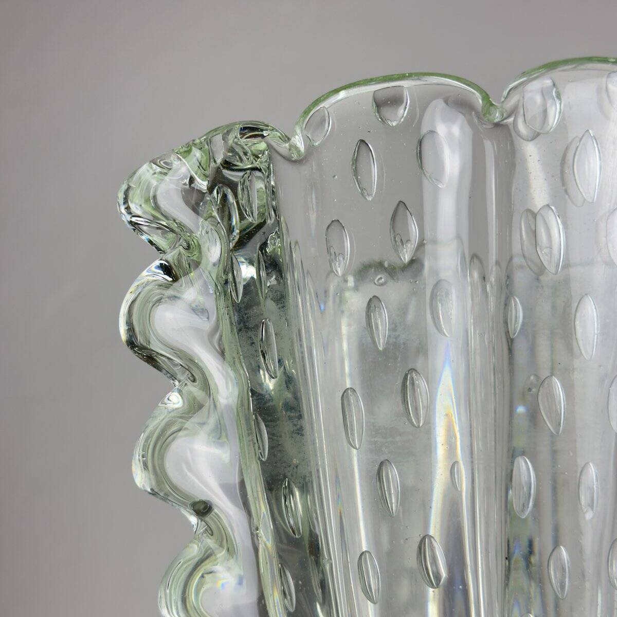 Vintage Murano glass vase by Barovier & Toso, Italy 1930-40s