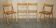 Set of 4 folding steamer chairs in oak from around 1940.