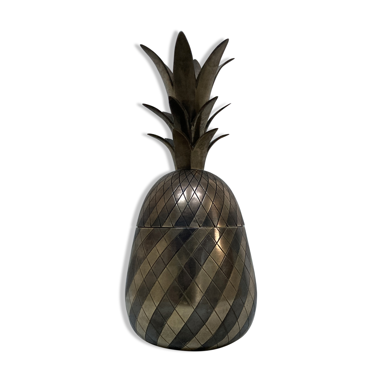 pineapple brass Hollywood regency