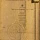 Old Galapagos maritime map with signature of the hydrographic US Navy captains