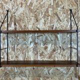 Teak string shelf wall shelf danish design denmark 60/70