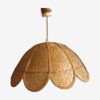 Rattan flower hanging lamp